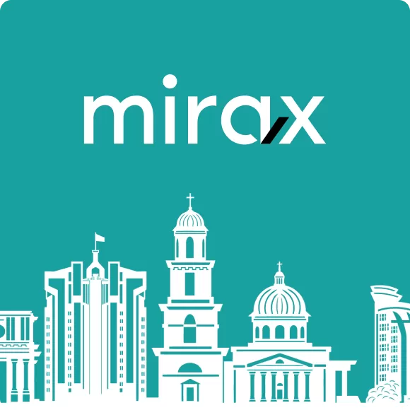 Website for Mirax real estate agency